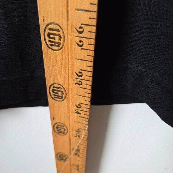 EUC BANANA REPUBLIC BLACK SILK BLEND TEE SIZE M - Picture 14 of 14